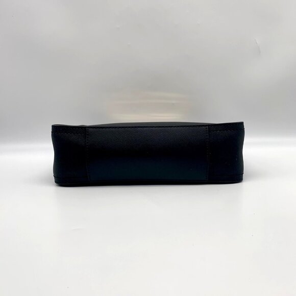 Michael Kors Chelsea Black Saffiano Leather Convertible Crossbody Clutch - NWT - Picture 9 of 11